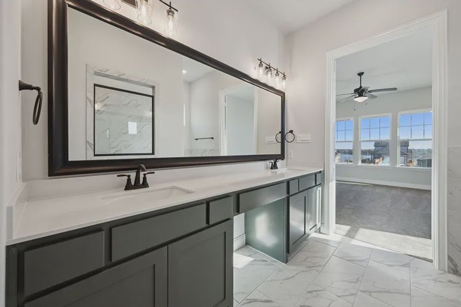Representative furnished interior of a home built from the Peyton by Cambridge Homes in Lake Park, Rowlett (Image 14).