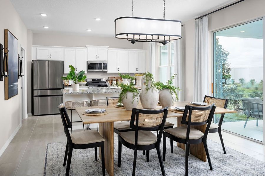 Representative furnished interior of a home built from the Cape by Risewell Homes in Marion Ridge, Haines City (Image 9).