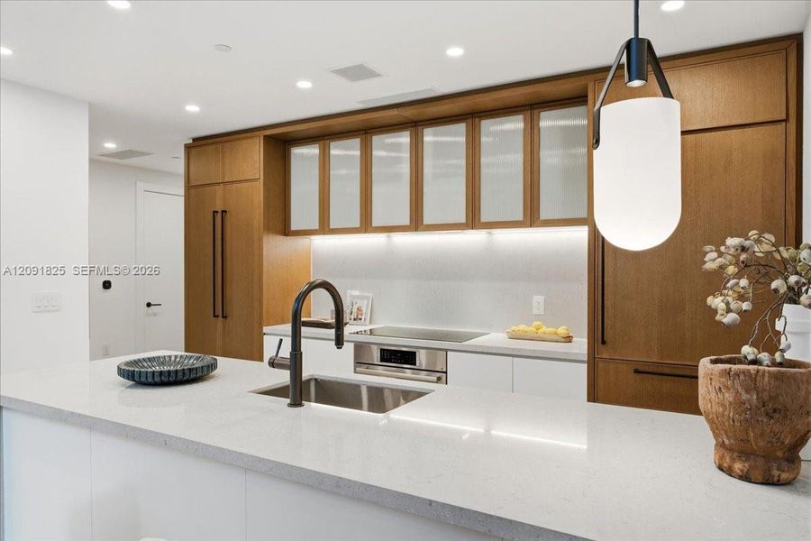 Furnished interior view inside a new home in , Miami (Image 16).
