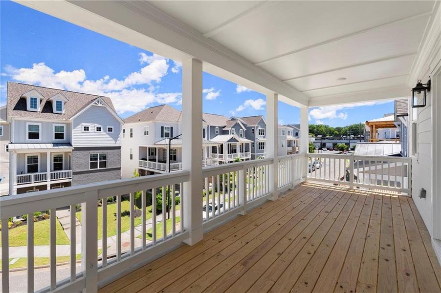 Exterior details and patio area of a home in West Town, Atlanta (Image 29).