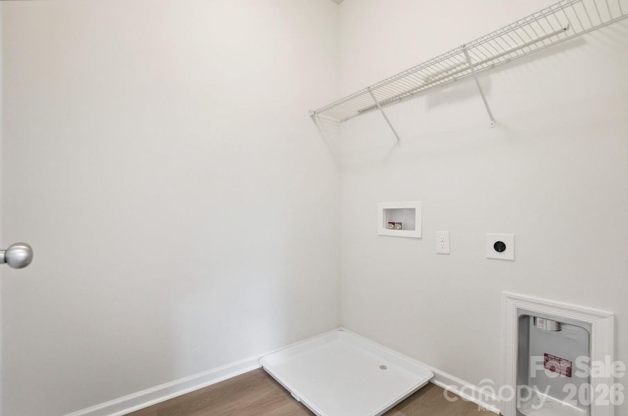 Laundry room on main level and upper level