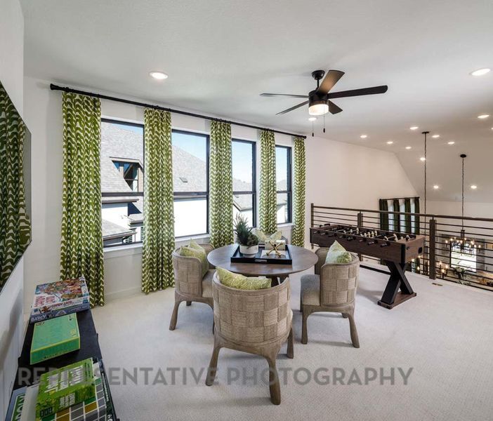 Furnished interior view inside a new home in Santa Rita Ranch: 40-45ft. lots, Liberty Hill (Image 10).