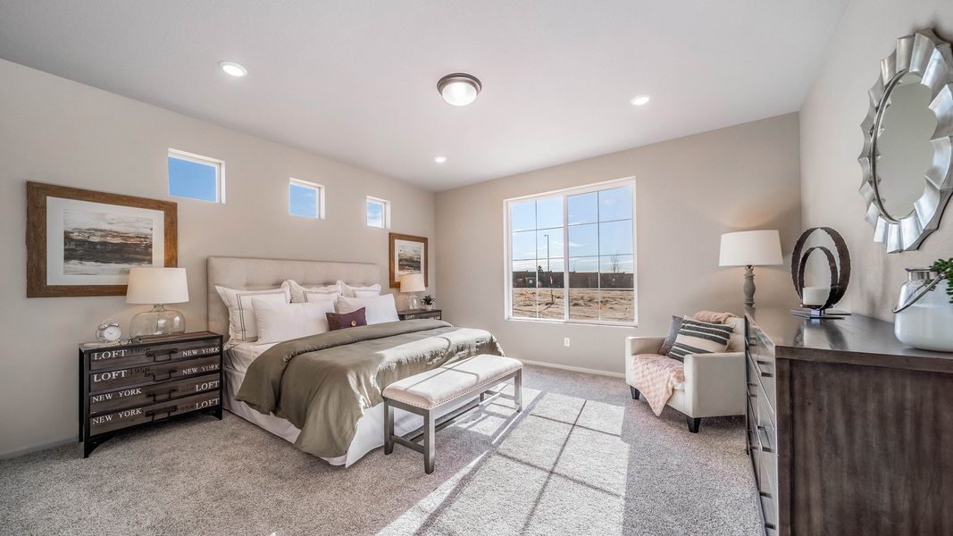 Furnished interior view inside a new home in The Reserve at Green Valley Ranch Aurora, Aurora (Image 7). Furnished interior view inside a new home in The Reserve at Green Valley Ranch Aurora, Aurora (Image 7).