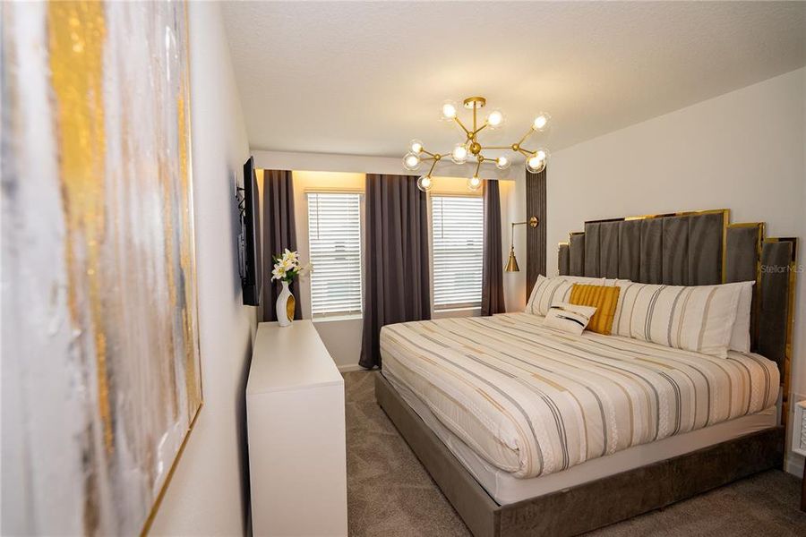 Furnished interior view inside a new home in Solara Resort, Kissimmee (Image 50).