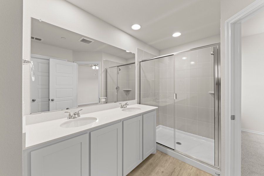 Front exterior of a new home in Sanger Circle, Sanger, TX, highlighting curb appeal (Image 18). Front exterior of a new home in Sanger Circle, Sanger, TX, highlighting curb appeal (Image 18).