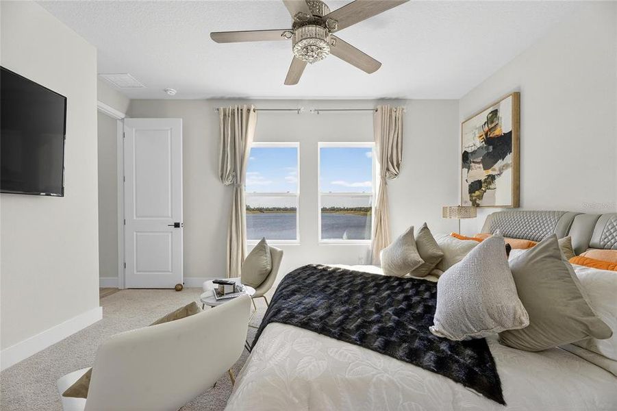 Furnished interior view inside a new home in The Peninsula at Rhodine Lake, Riverview (Image 22).