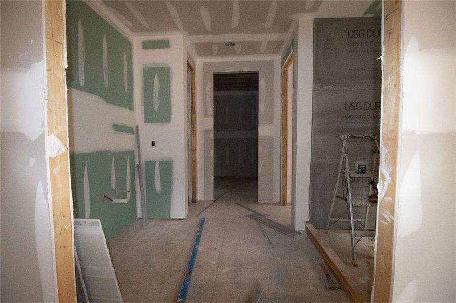 In-progress construction of a new home in , Monroe, GA (Image 36).