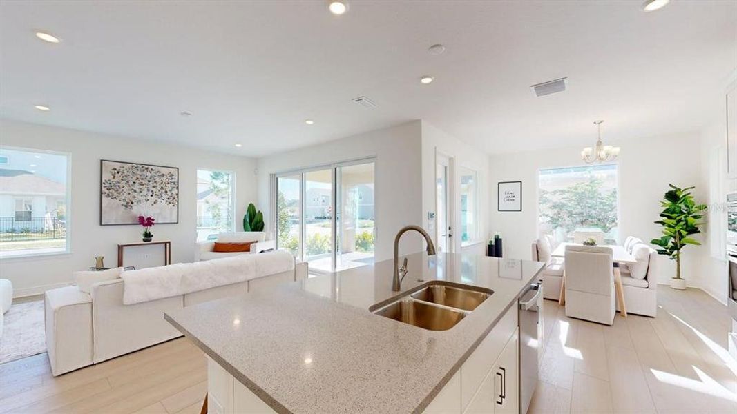 Furnished interior view inside a new home in , Orlando (Image 32).
