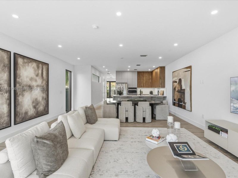 Furnished interior view inside a new home in , Miami (Image 38).