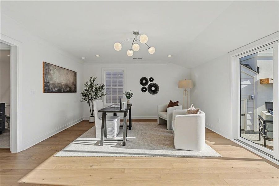 Furnished interior view inside a new home in Mayfair on Main, Alpharetta (Image 11).