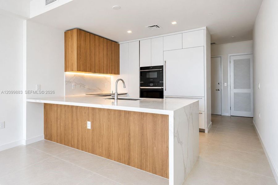 Furnished interior view inside a new home in , Miami (Image 9).