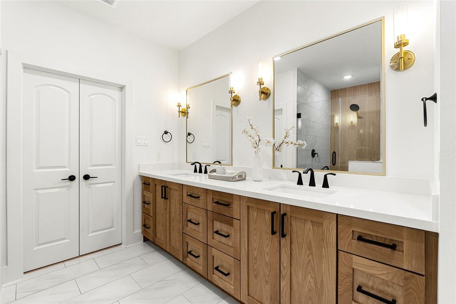 Furnished interior view inside a new home in , Houston (Image 35).