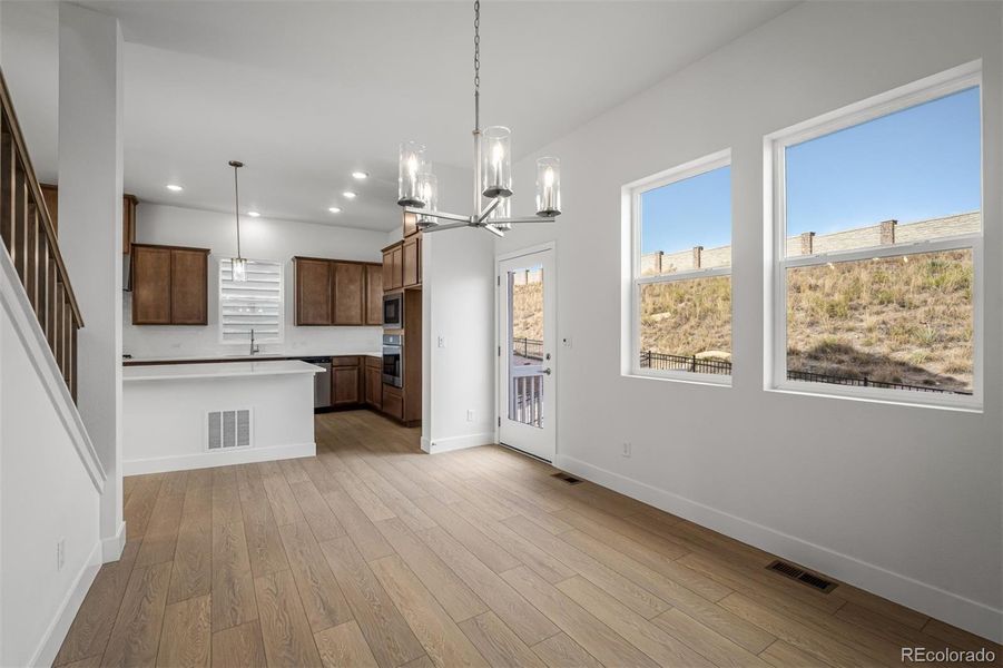 Spacious, unfurnished interior of a new home in Trailside at Cottonwood Creek, Colorado Springs (Image 27).
