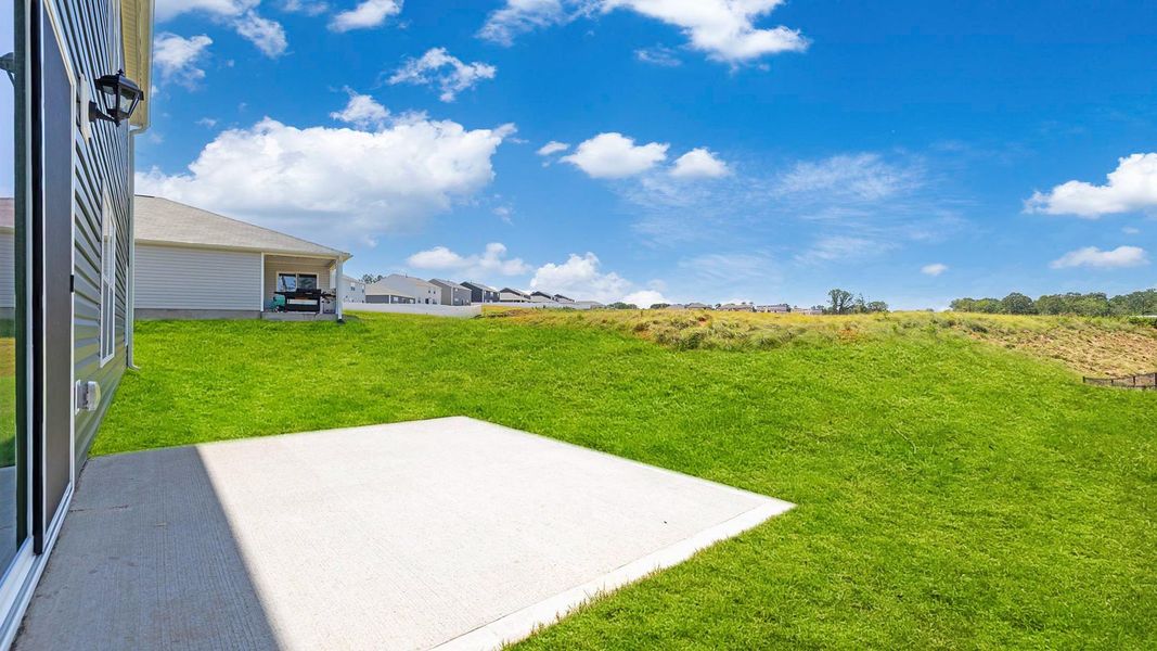 Front exterior of a new home in Lakestone, Woodruff, SC, highlighting curb appeal (Image 18).