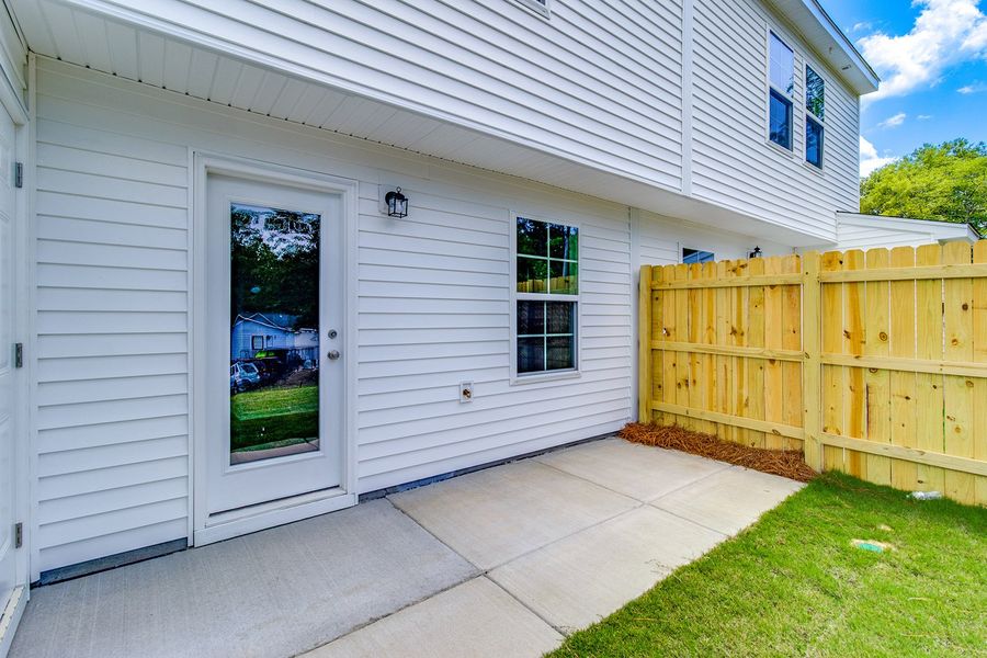 Exterior details and patio area of a home in Padgett Commons, Hopkins (Image 3). Exterior details and patio area of a home in Padgett Commons, Hopkins (Image 3).