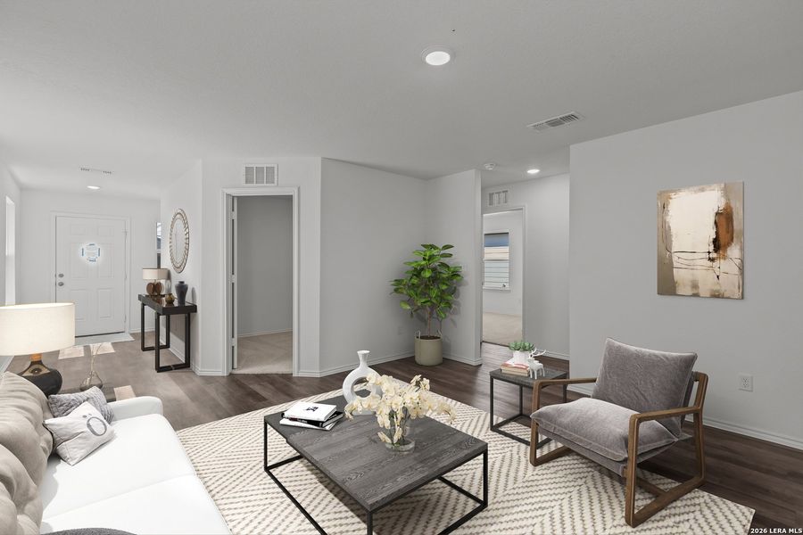 Furnished interior view inside a new home in The Overlook at Creekside, New Braunfels (Image 9).