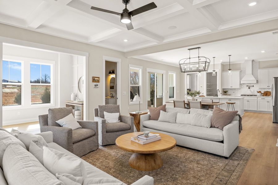Representative furnished interior of a home built from the Emmy by Hunter Quinn Homes in Walker's Pointe, Anderson (Image 10).