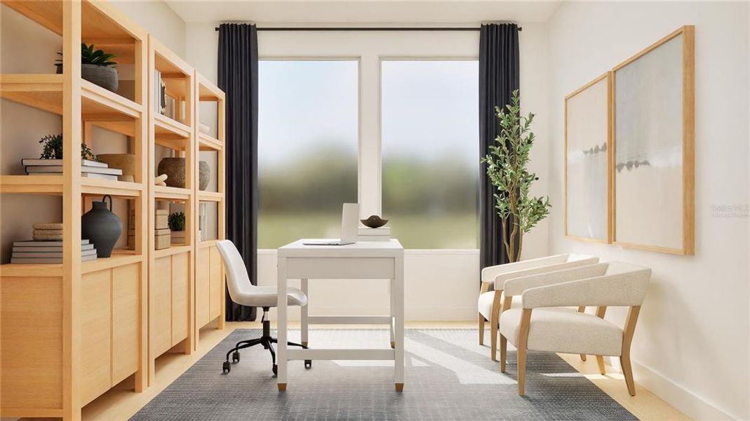 Furnished interior view inside a new home in , Clermont (Image 21). Furnished interior view inside a new home in , Clermont (Image 21).