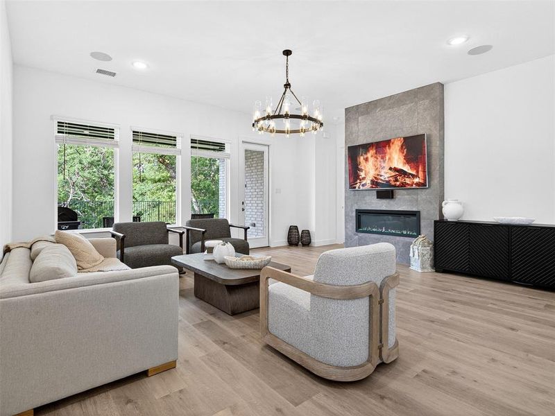 Furnished interior view inside a new home in , McKinney (Image 23).