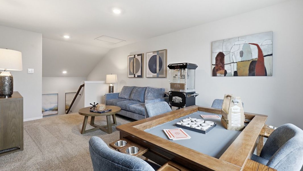 Representative furnished interior of a home built from the Plan by D.R. Horton in Bella Vista, Granbury (Image 31).