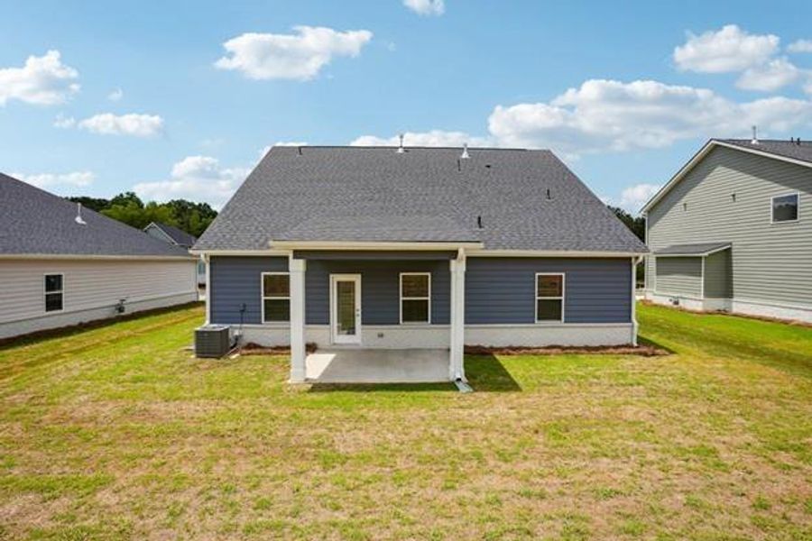Exterior details and patio area of a home in Conner Springs, Social Circle (Image 2).