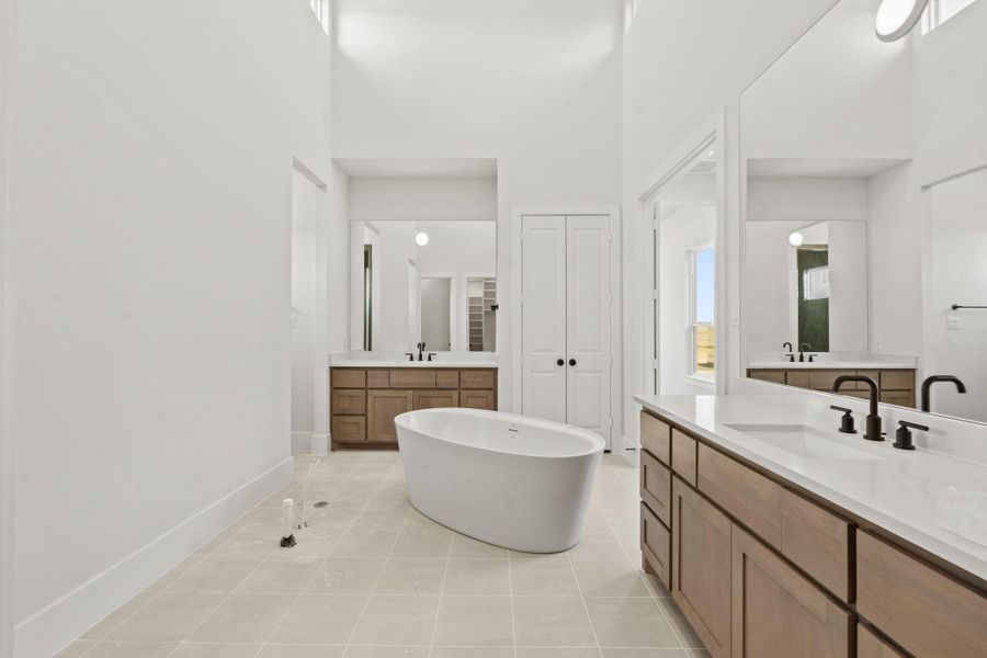 Furnished interior view inside a new home in Bridgeland, Cypress (Image 17). Furnished interior view inside a new home in Bridgeland, Cypress (Image 17).