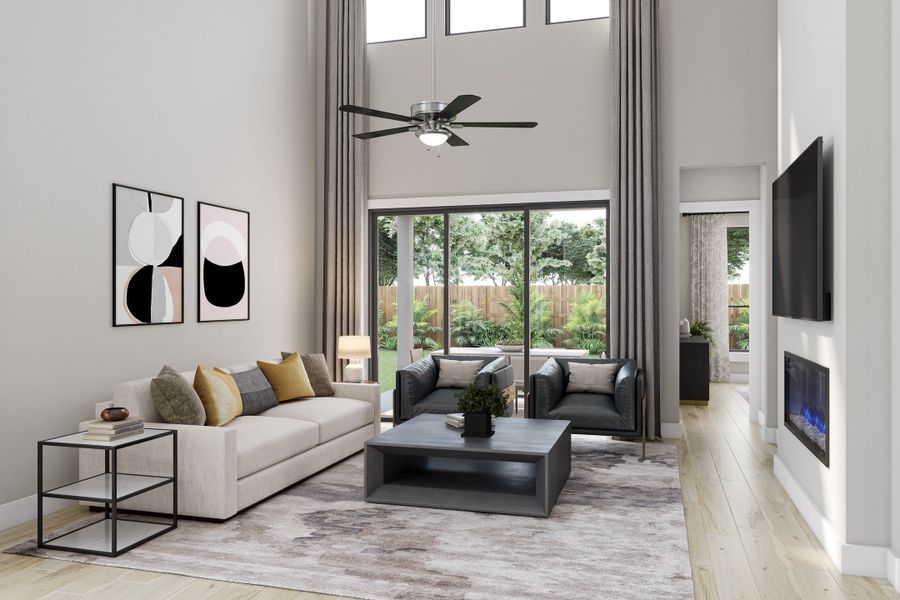 Representative furnished interior of a home built from the Brant by Tri Pointe Homes in Trillium, Richmond (Image 8).