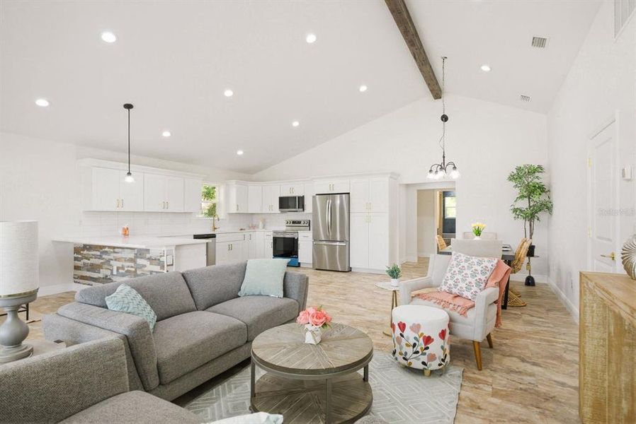 Furnished interior view inside a new home in , Tampa (Image 9).