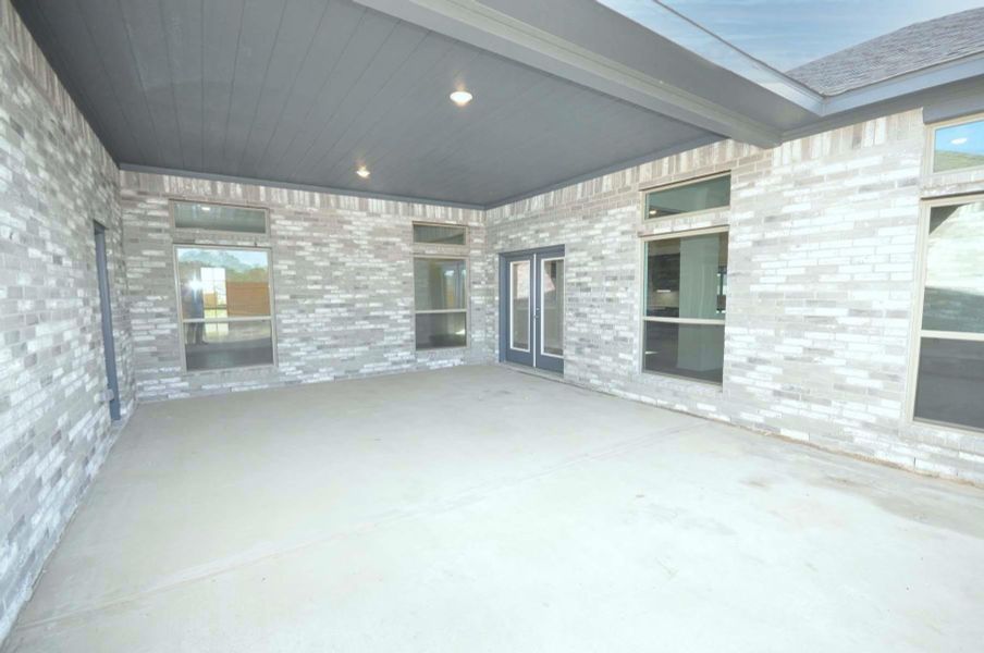 Covered Patio off the Breakfast Room and Master Bedroom