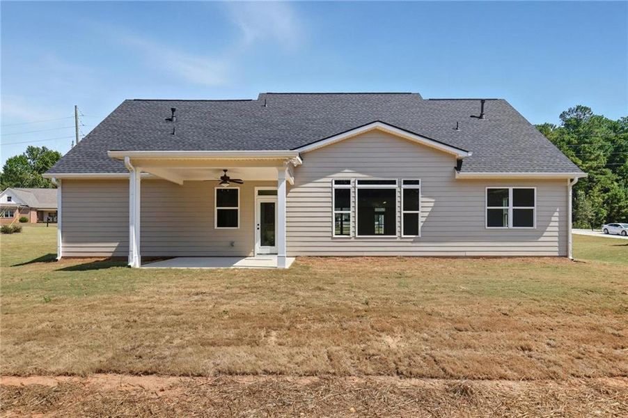 Front exterior of a new home in , Hiram, GA, highlighting curb appeal (Image 15).