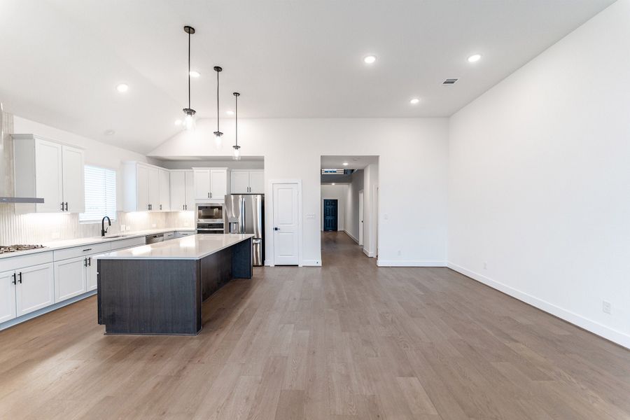 Furnished interior view inside a new home in Lariat, Liberty Hill (Image 3).