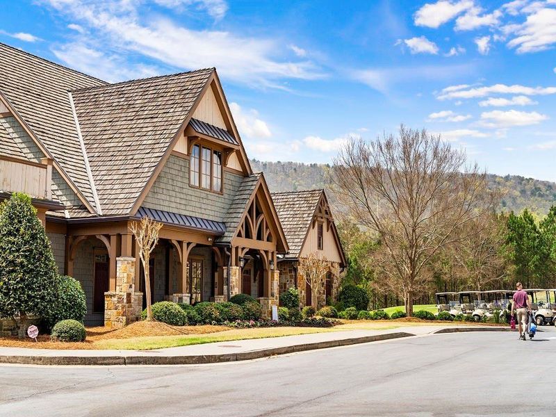 Front exterior of a new home in , Waleska, GA, highlighting curb appeal (Image 13).