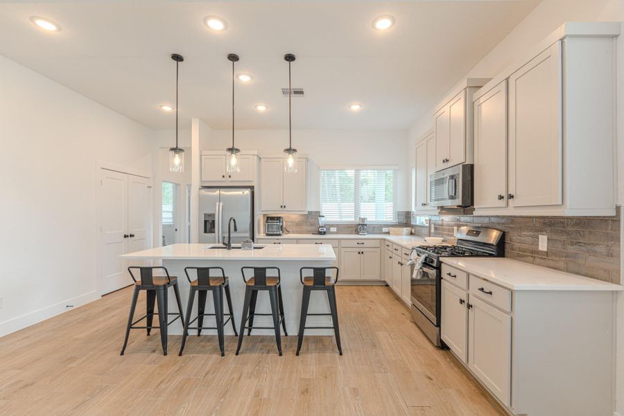 Furnished interior view inside a new home in The Woodlands Hills, Willis (Image 23).