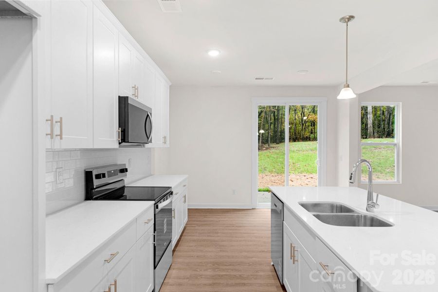 Furnished interior view inside a new home in , Monroe (Image 11).
