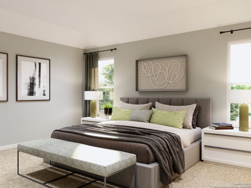 Furnished interior view inside a new home in Cinco Lakes, San Antonio (Image 24).