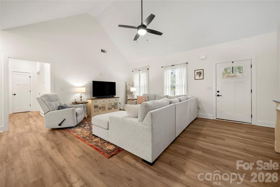 Furnished interior view inside a new home in , Clover (Image 5). Furnished interior view inside a new home in , Clover (Image 5).