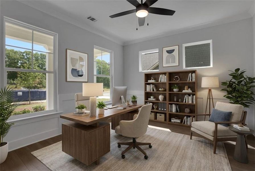Furnished interior view inside a new home in , Loganville (Image 17). Furnished interior view inside a new home in , Loganville (Image 17).