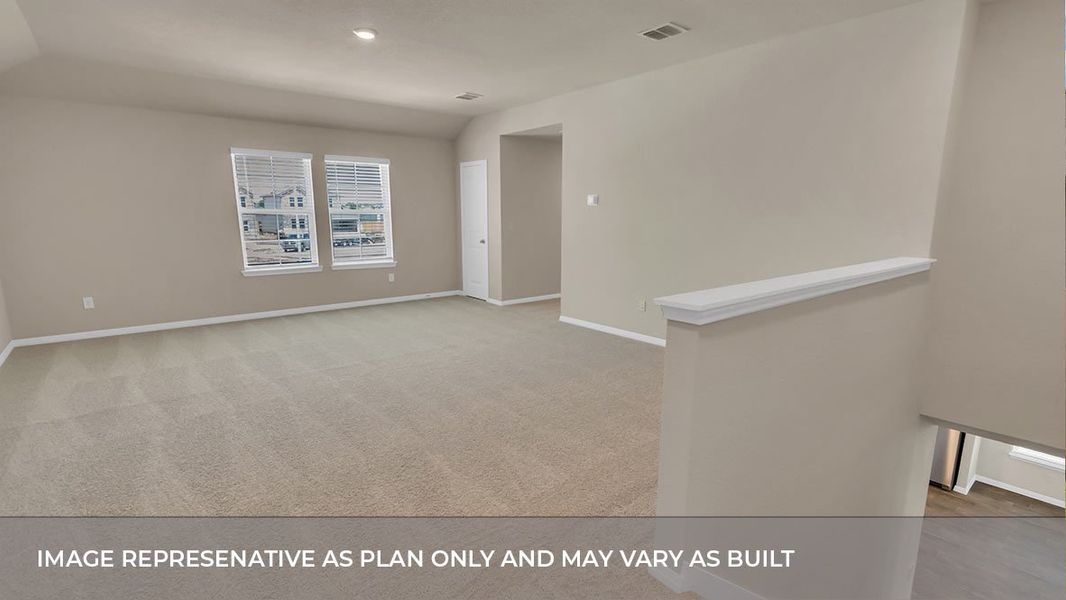Representative unfurnished interior of a home built from the The Quincy by D.R. Horton in Rosenbusch Ranch, Leander (Image 16).