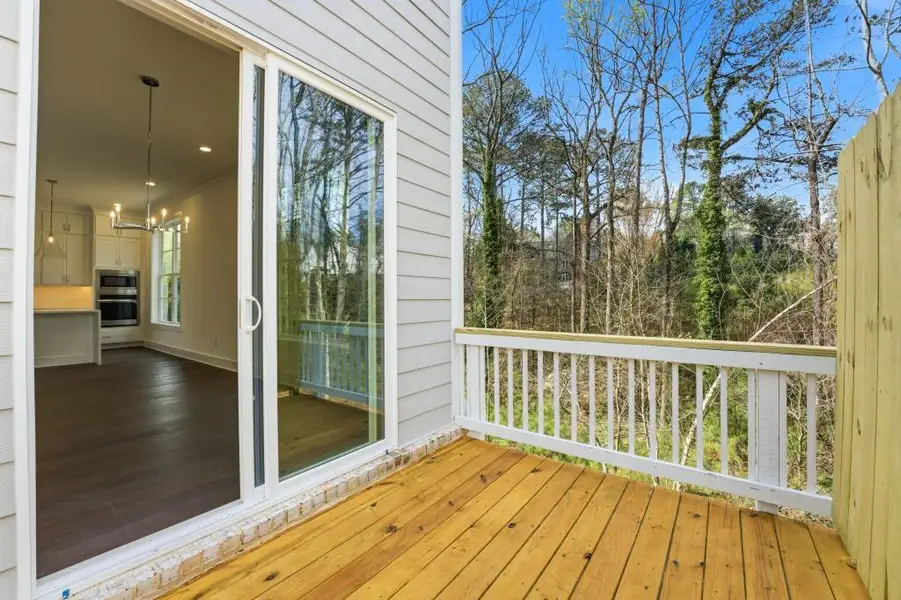 Exterior details and patio area of a home in , Roswell (Image 3).
