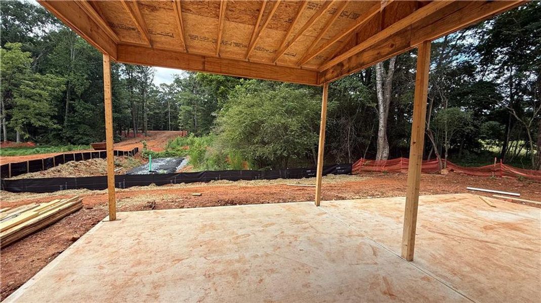 In-progress construction of a new home in , Woodstock, GA (Image 4).