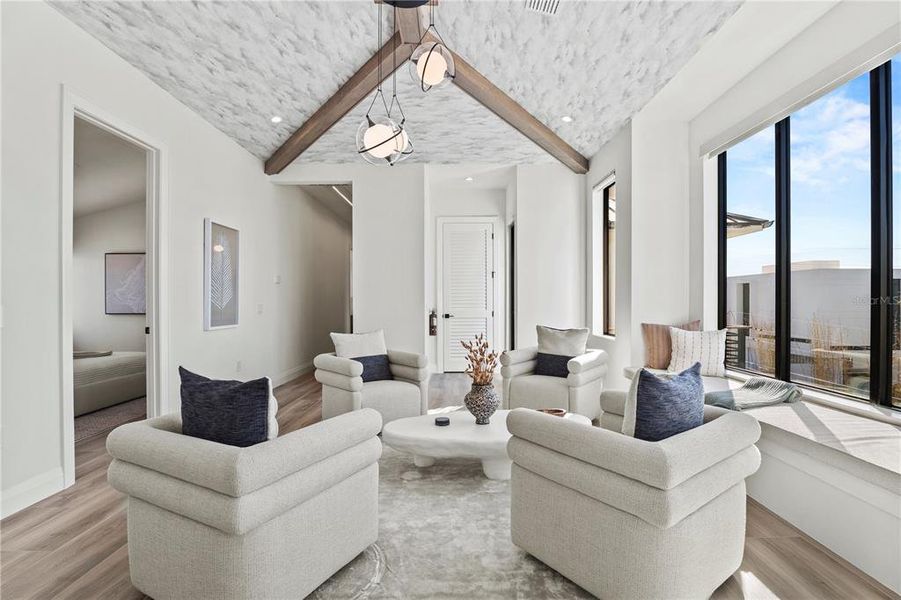 Furnished interior view inside a new home in , Sarasota (Image 46).