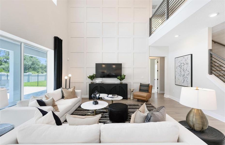 Furnished interior view inside a new home in Parkside Trails, Clermont (Image 26).