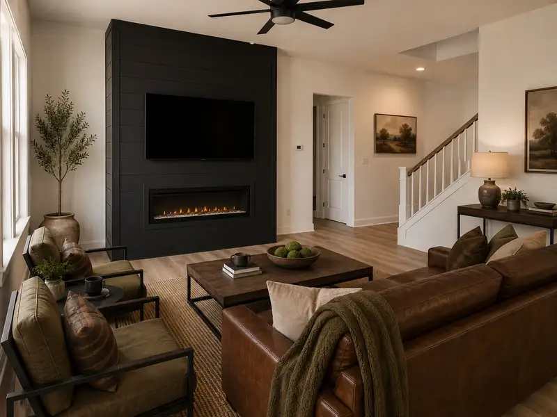 Furnished interior view inside a new home in Dixon Grove, Grimesland (Image 5).