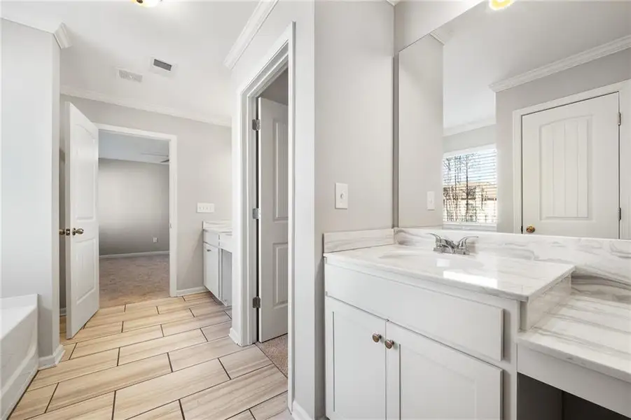 Furnished interior view inside a new home in , Newnan (Image 11).