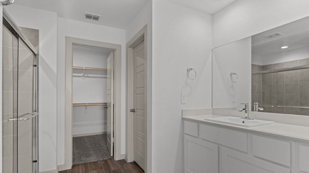 Representative furnished interior of a home built from the The Justin by D.R. Horton in Viridian, Lubbock (Image 8).