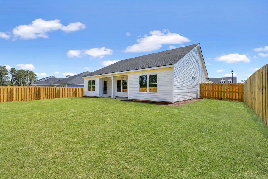 Front exterior of a new home in Belair East, Statesboro, GA, highlighting curb appeal (Image 23).