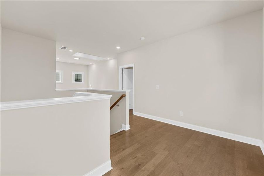 Spacious, unfurnished interior of a new home in Palisades Single Family, Cumming (Image 50). Spacious, unfurnished interior of a new home in Palisades Single Family, Cumming (Image 50).