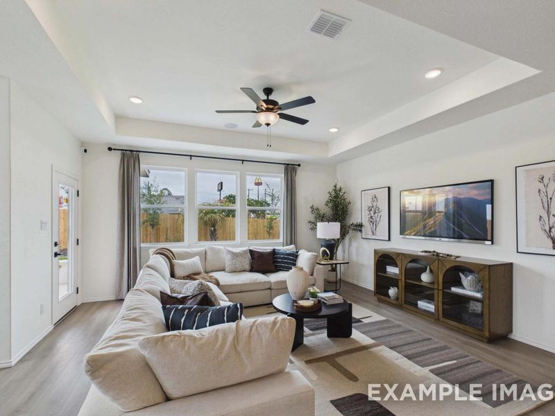 Representative furnished interior of a home built from the The Laurel G by Davidson Homes LLC in Morgan Meadows, San Antonio (Image 17). Representative furnished interior of a home built from the The Laurel G by Davidson Homes LLC in Morgan Meadows, San Antonio (Image 17).