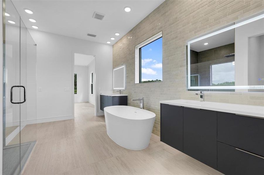 Furnished interior view inside a new home in Hampton Green at Providence, Davenport (Image 21).