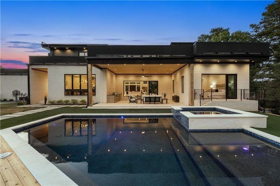 Exterior details and patio area of a home in , Atlanta (Image 3).